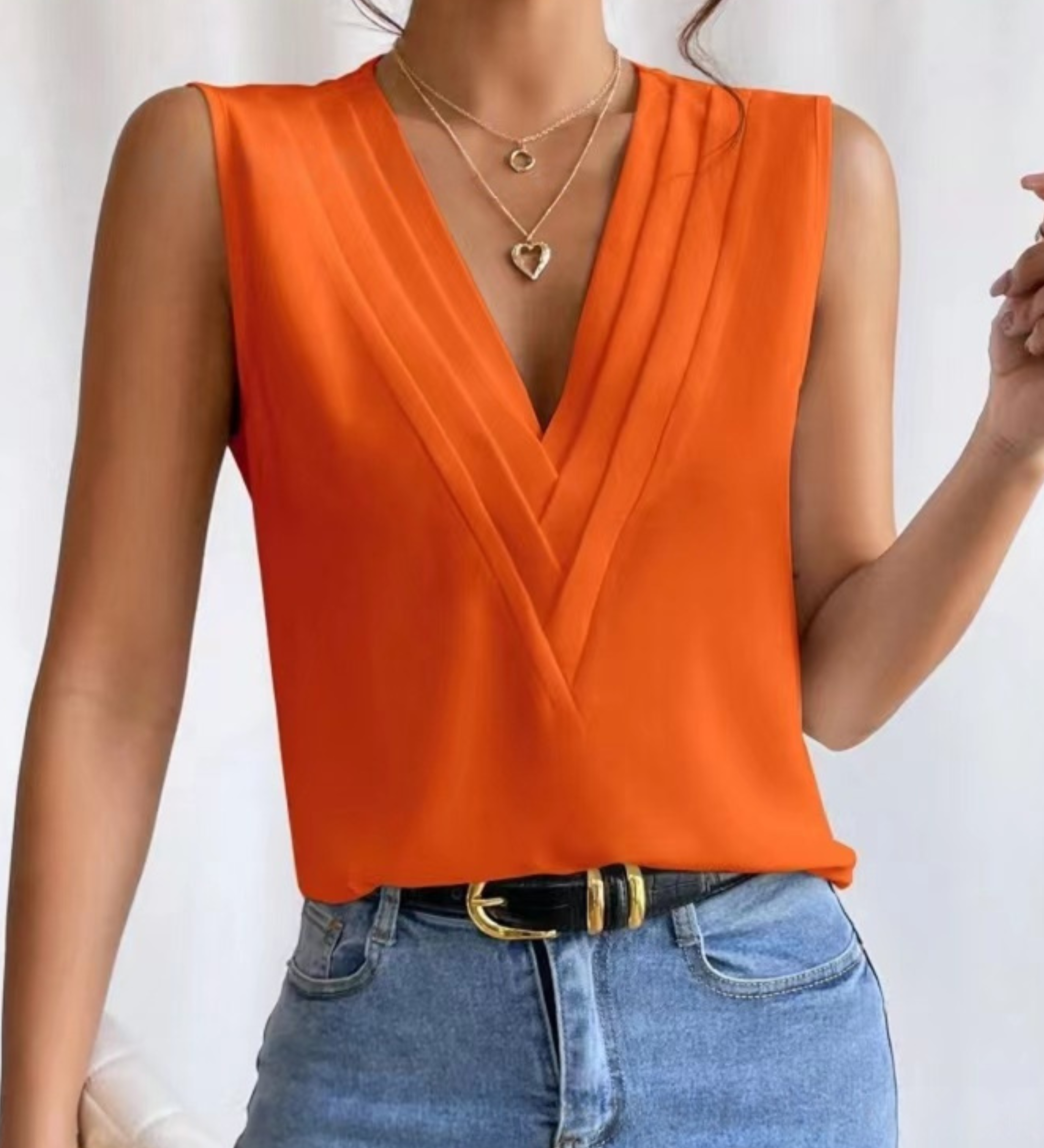 JADE™ - Lightweight Sleeveless V-Neck Top
