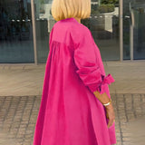 CÉLINA™ - Classy Long Shirt Jacket