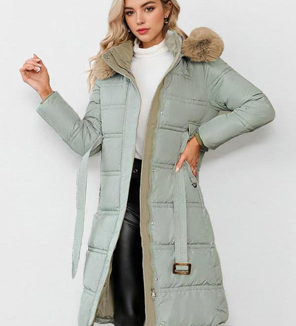 LEYLA™ - Stylish Plush Coat with Waist Tie for Cozy Fall & Winter