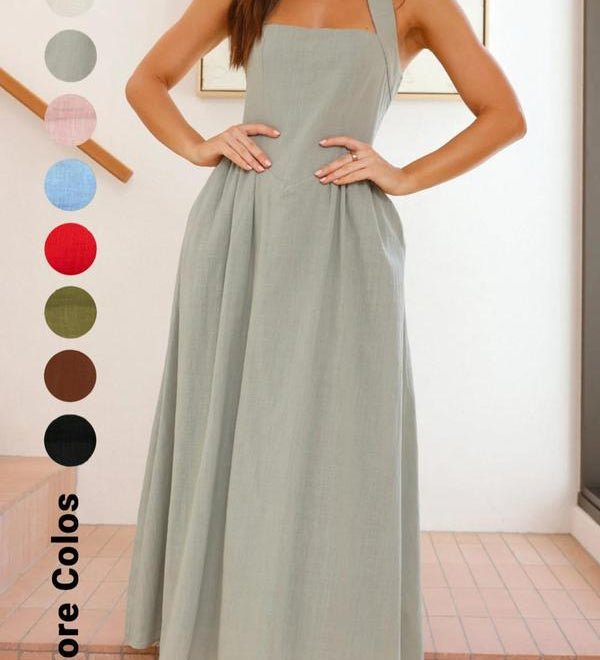 BILLIE™ - Women's Sleeveless Pocket Zipper Back A-Line Summer Dress