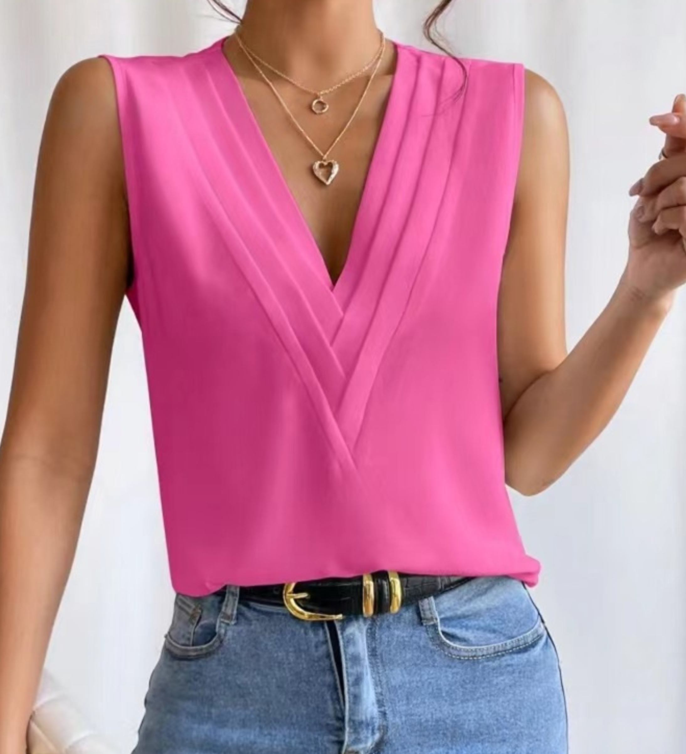 JADE™ - Lightweight Sleeveless V-Neck Top