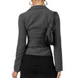 ADELAIDA™ – Classic Striped Long Sleeve Shirt