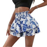 KIRRA™ – High Waist Floral Tie Front Wide Leg Shorts