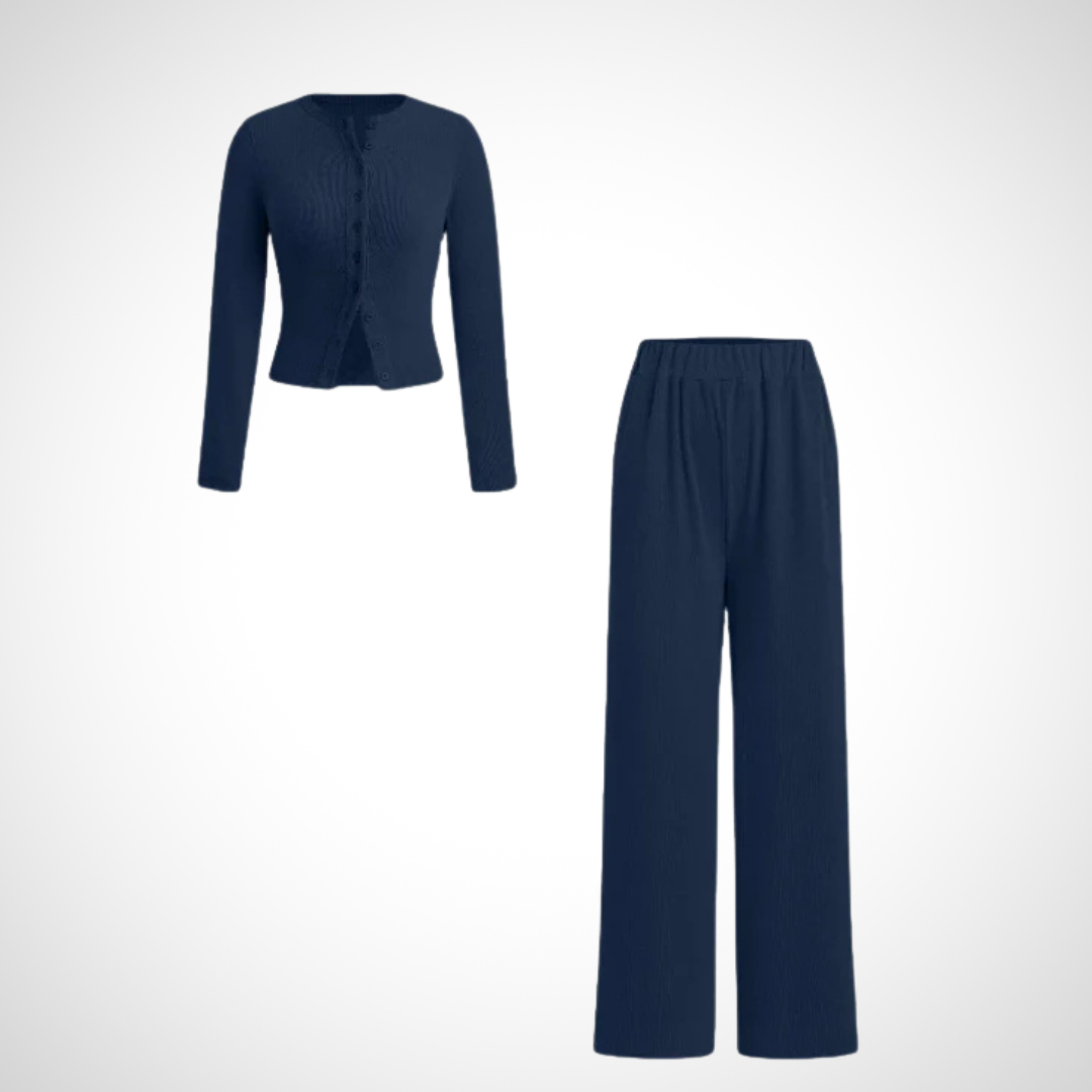 HAYLEY™ - Chic Two-Piece Button Set