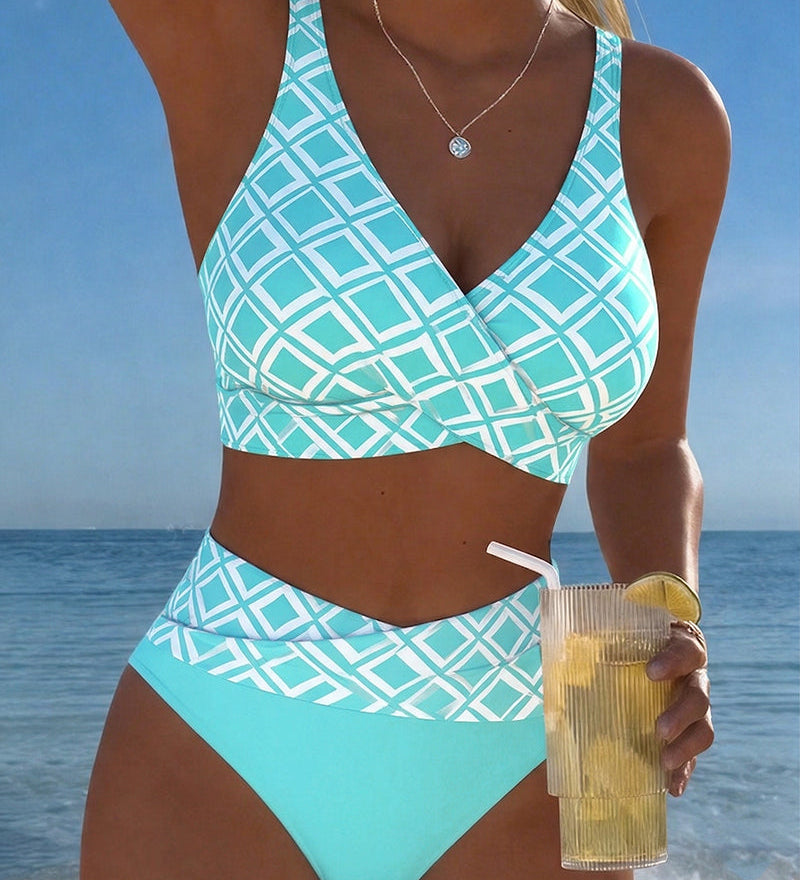 Letícia - Swimwear with Diamond Pattern