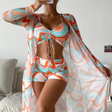 Paula | 3-Piece Printed Bikini Set