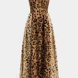 BIANCA™ - Bold Leopard Print Midi Dress