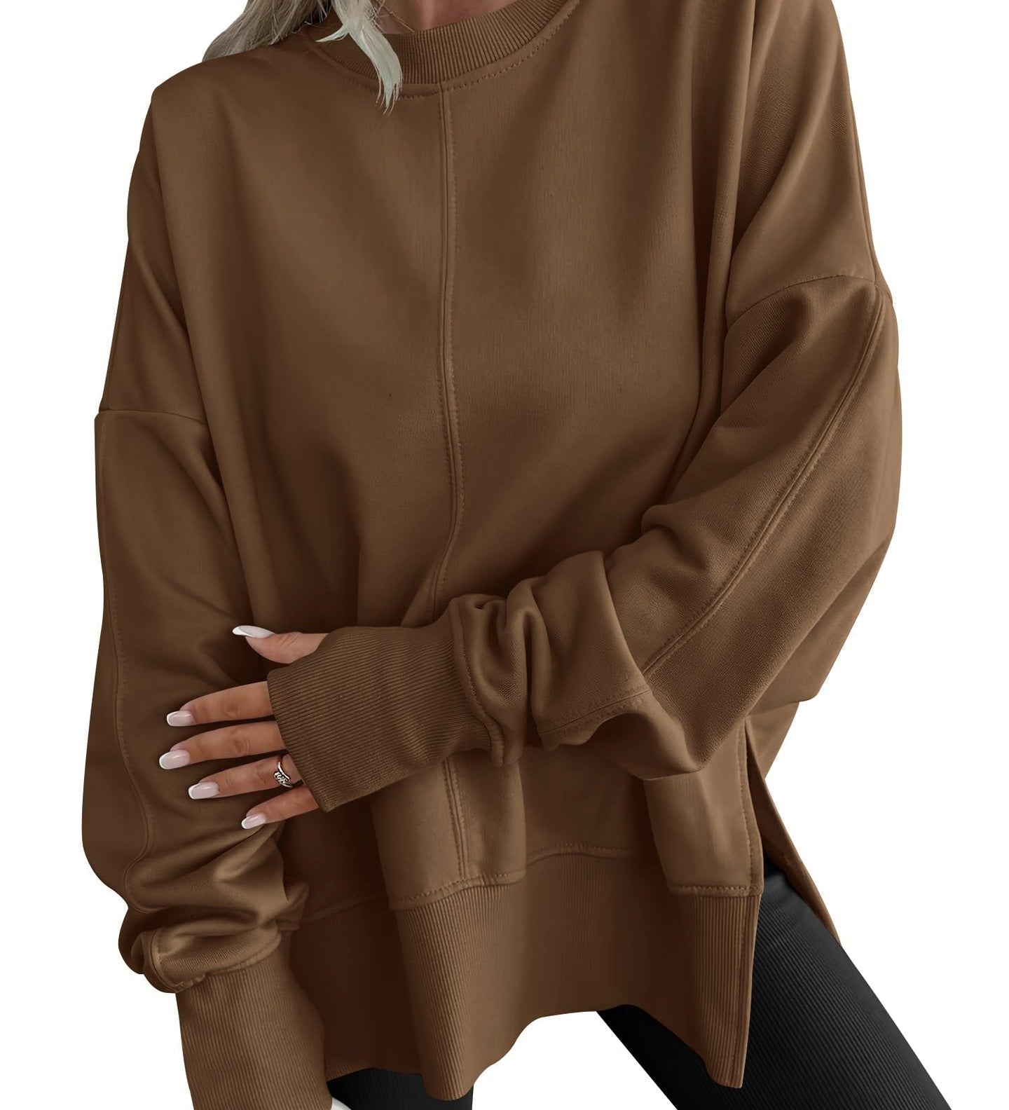 GWEN™ - Comfy Oversized Long Sleeve Sweatshirt