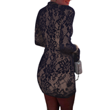 SHAIRA™ – Stylish Mock Neck Bodycon Dress