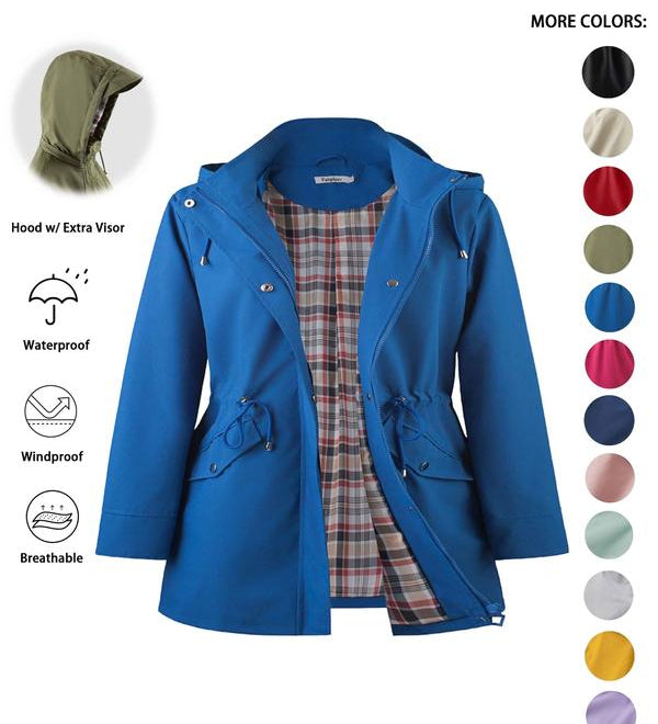 DENA™ - Lightweight Hooded Trench Coat for Casual Outings