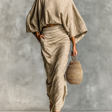 Cotton Linen Set Skirt