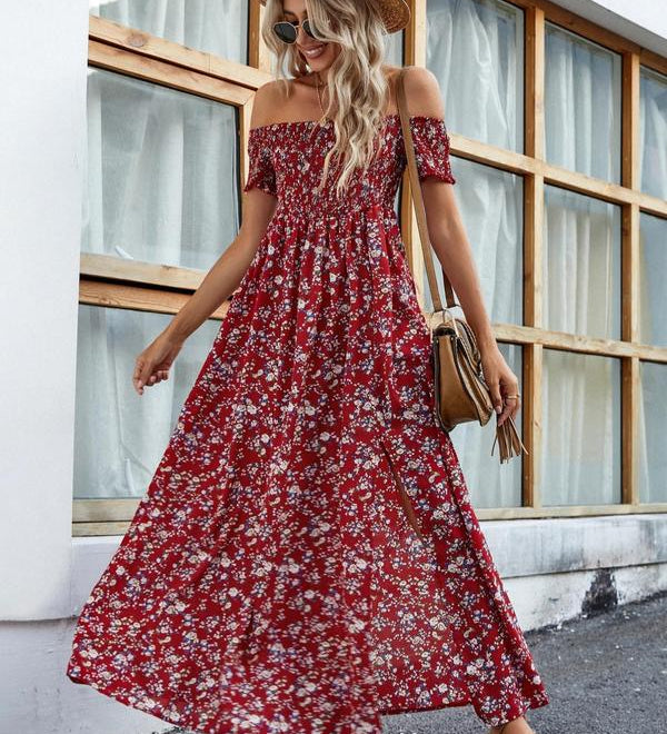 AMELISE™ – Vintage Casual Ruffle Summer Dress