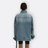 Sílvia - Vintage Asymmetrical High Collar Jacket