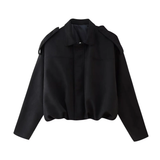 PETRA™ – Vintage Suede Epaulet Bomber Jacket