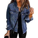 DENIM™ – Distressed Boyfriend Denim Jacket