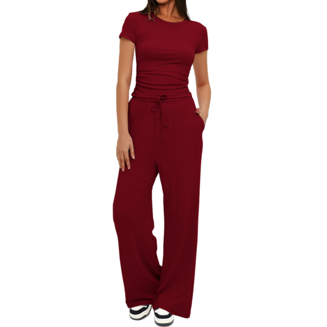 WINNIE™ – Cozy Solid Lounge Two-Piece Set