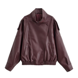 REMY™ – Asymmetrical Zip-Up PU Leather Biker Jacket