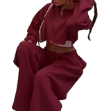 REAGAN™ – Cozy Drawstring Waist Sweatpants Two Piece Outfits
