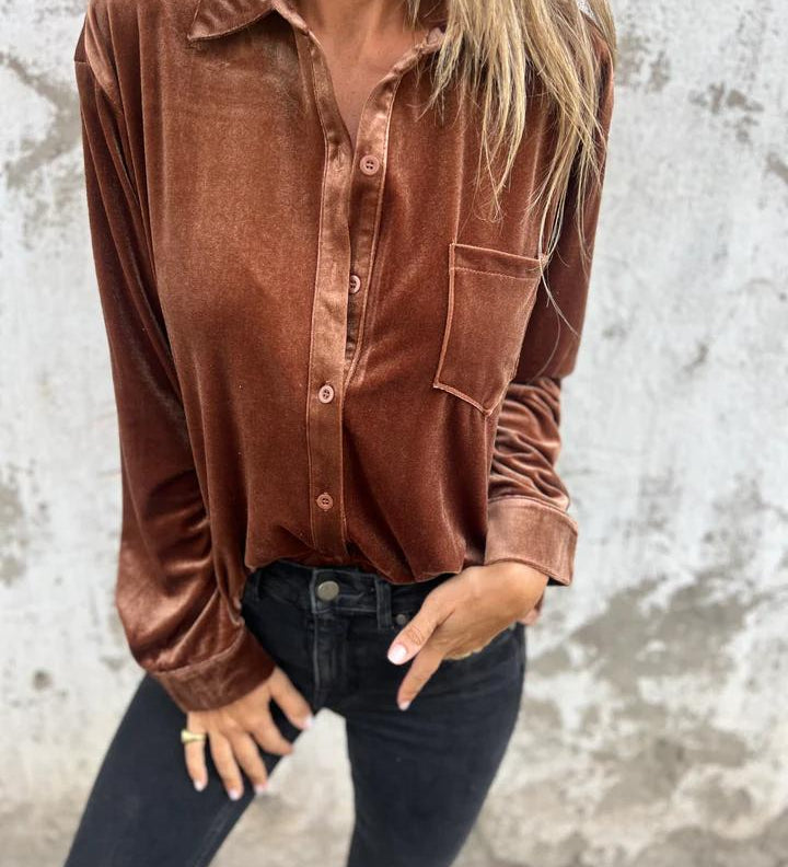 DAHLIA™ - Soft Velvet Shirt