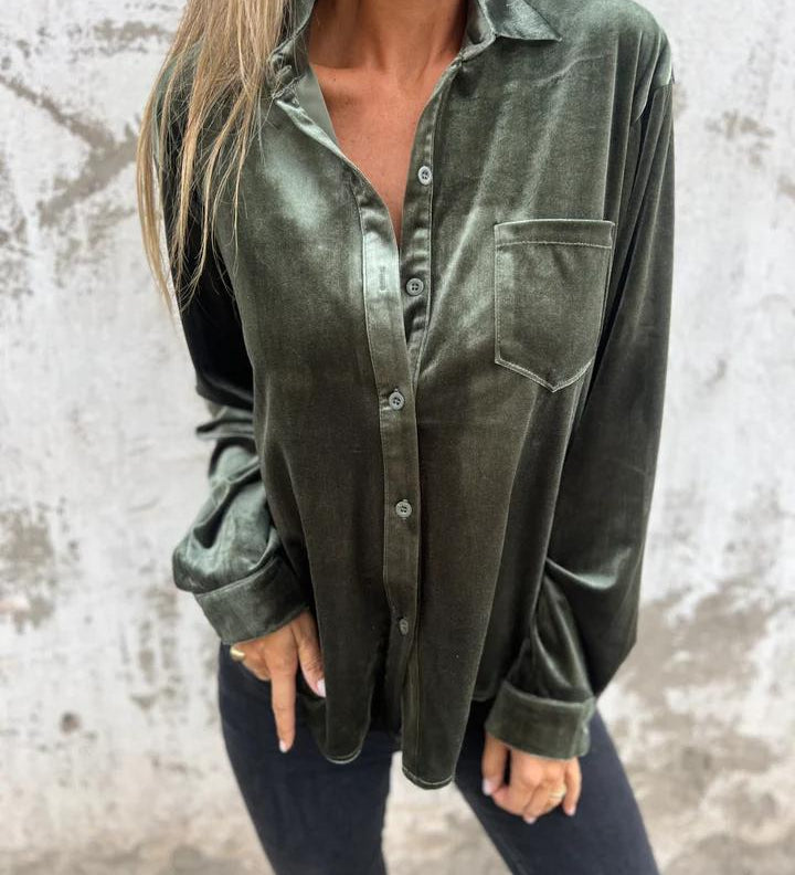 DAHLIA™ - Soft Velvet Shirt
