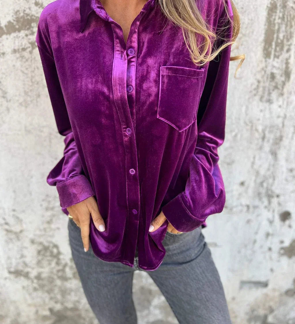 DAHLIA™ - Soft Velvet Shirt