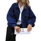 LENNOX™ – Relaxed Distressed Denim Jacket