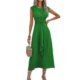 ROBBYN™ - Trendy Waist-Tie Sleeveless Dress