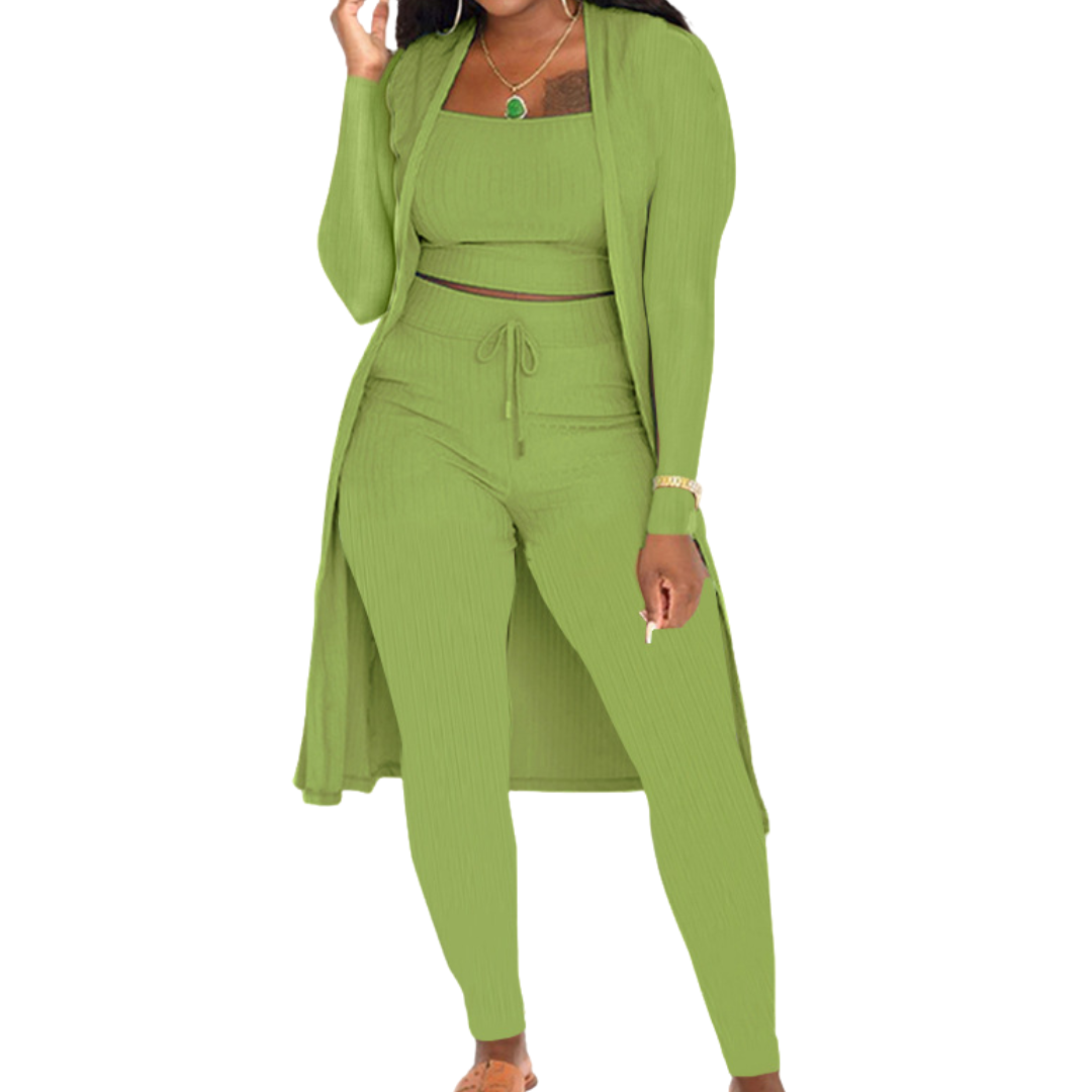 LINDEN™ – Cozy Knit Open Front Co-ord Set