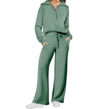 RANDI™ – Cozy Zip-Up Wide Leg Sweatsuit Set