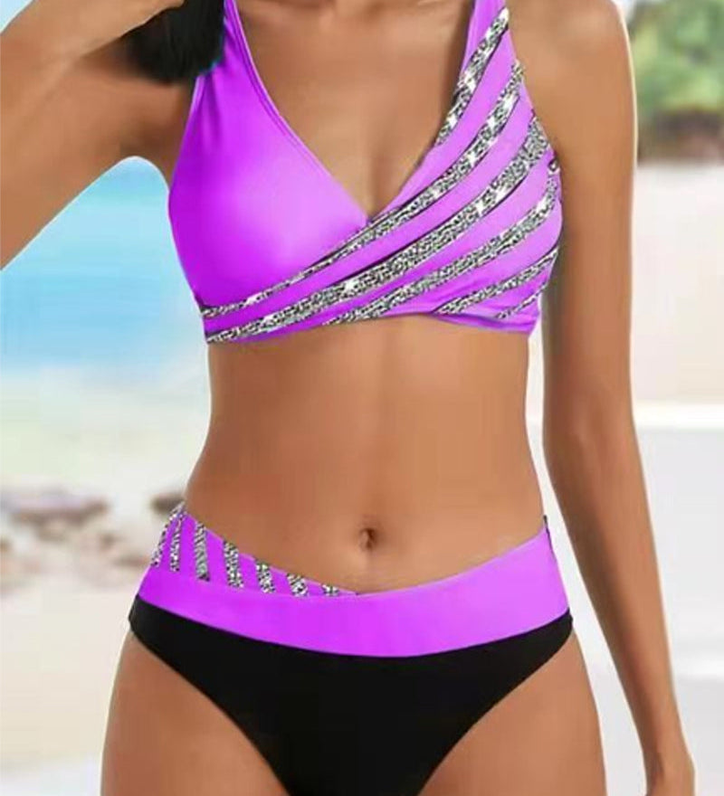 Sofia - Bikini Printed in Warm Tones