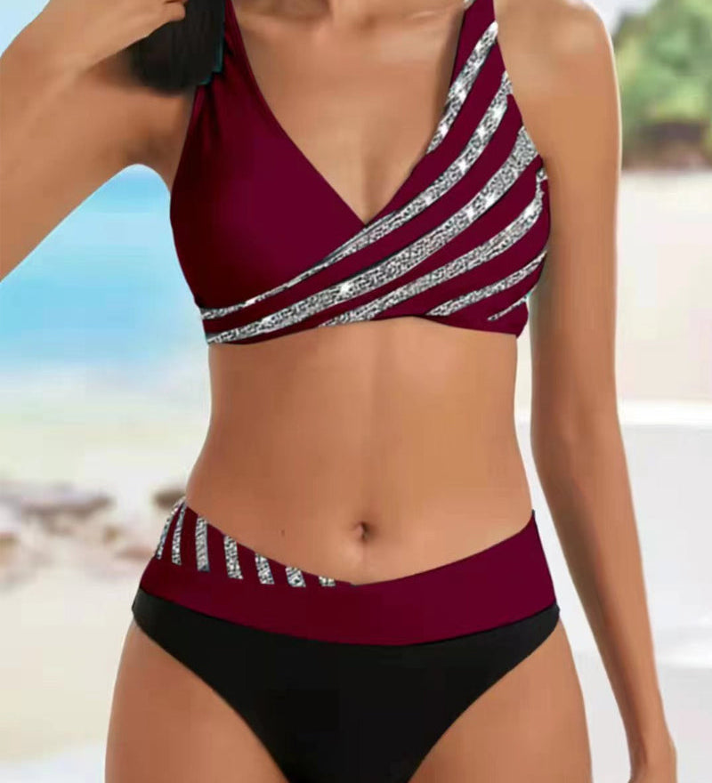 Sofia - Bikini Printed in Warm Tones