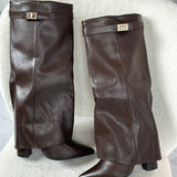 VIVIENNE™ - Brown Leather Boots