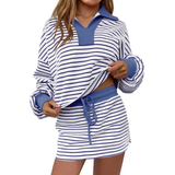 REYNA™ – Relaxed V-Neck Skort Lounge Set