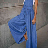 URA™ - Vintage Wide Leg Fashion Jumpsuit