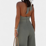 Jessica Mono Halter Cross Back with Wide Leg