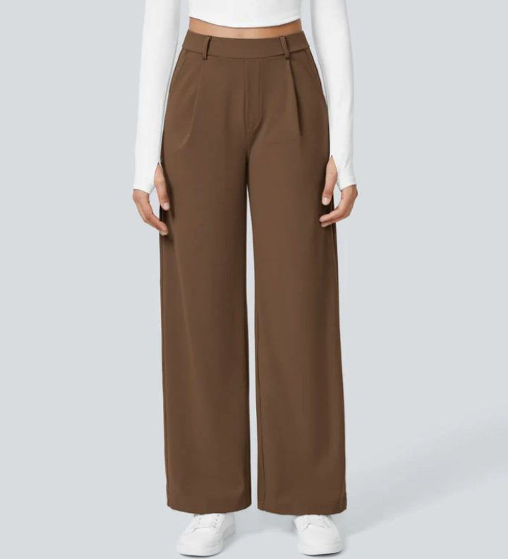 CHARMIE™ - Casual High Waist Straight Leg Pants