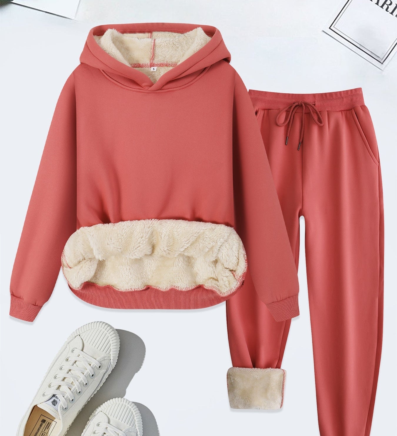 FORDA™ - Cozy Solid Color Hoodie and Drawstring Pants Set