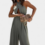 Jessica Mono Halter Cross Back with Wide Leg