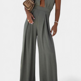 Jessica Mono Halter Cross Back with Wide Leg
