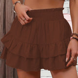 GAIL™ - Casual Ruffle Tiered Boho Shorts