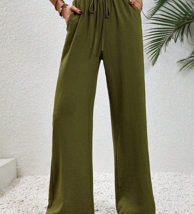 NIKU™ - Casual Wide Leg Drawstring Pants