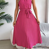 CEDRINE™ – Graceful Pleated Midi Dress
