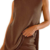SAVINA™ – Sleeveless Lounge Pullover & Shorts Duo