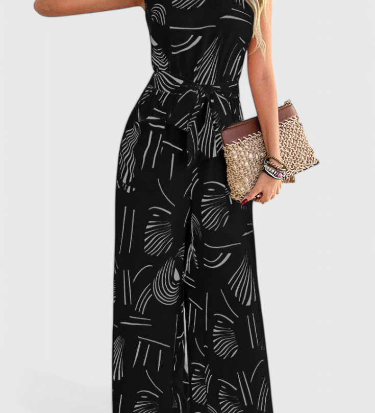 Alondra Linen Sleeveless Jumpsuit
