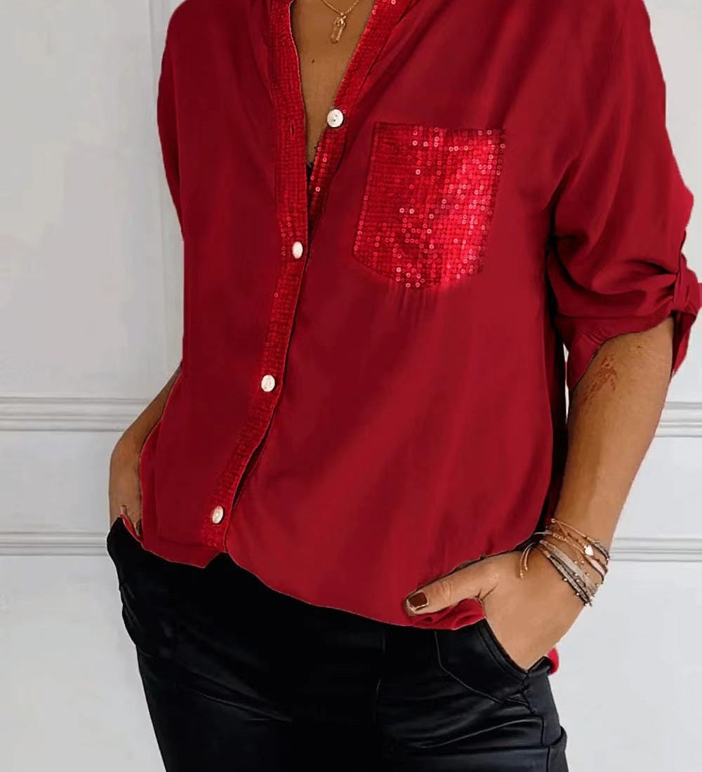 DANICA™ -  Sequin Detailed Blouse
