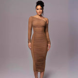BENTE™ - Classy Bodycon Long Sleeve Midi Dress