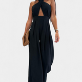 Jessica Mono Halter Cross Back with Wide Leg