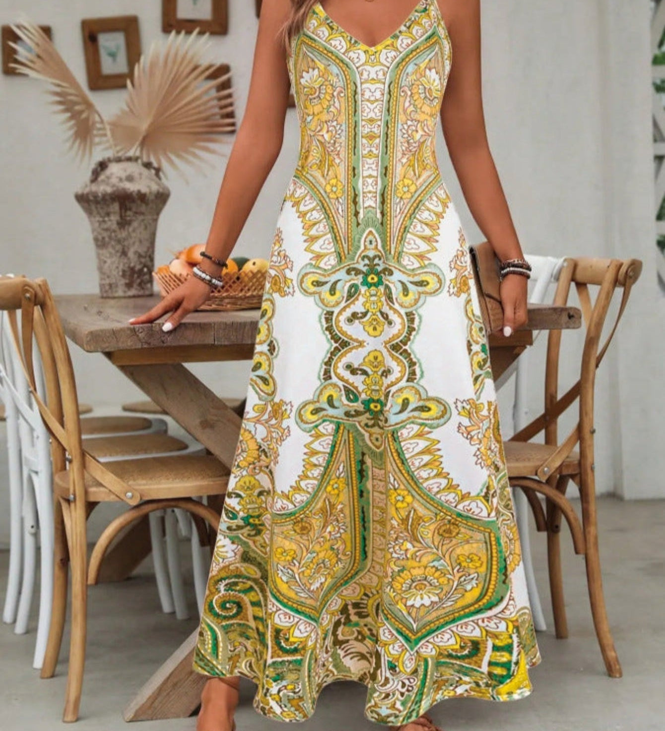 ROSARIO™ - Chic Summer Sleeveless Strap Maxi Dress