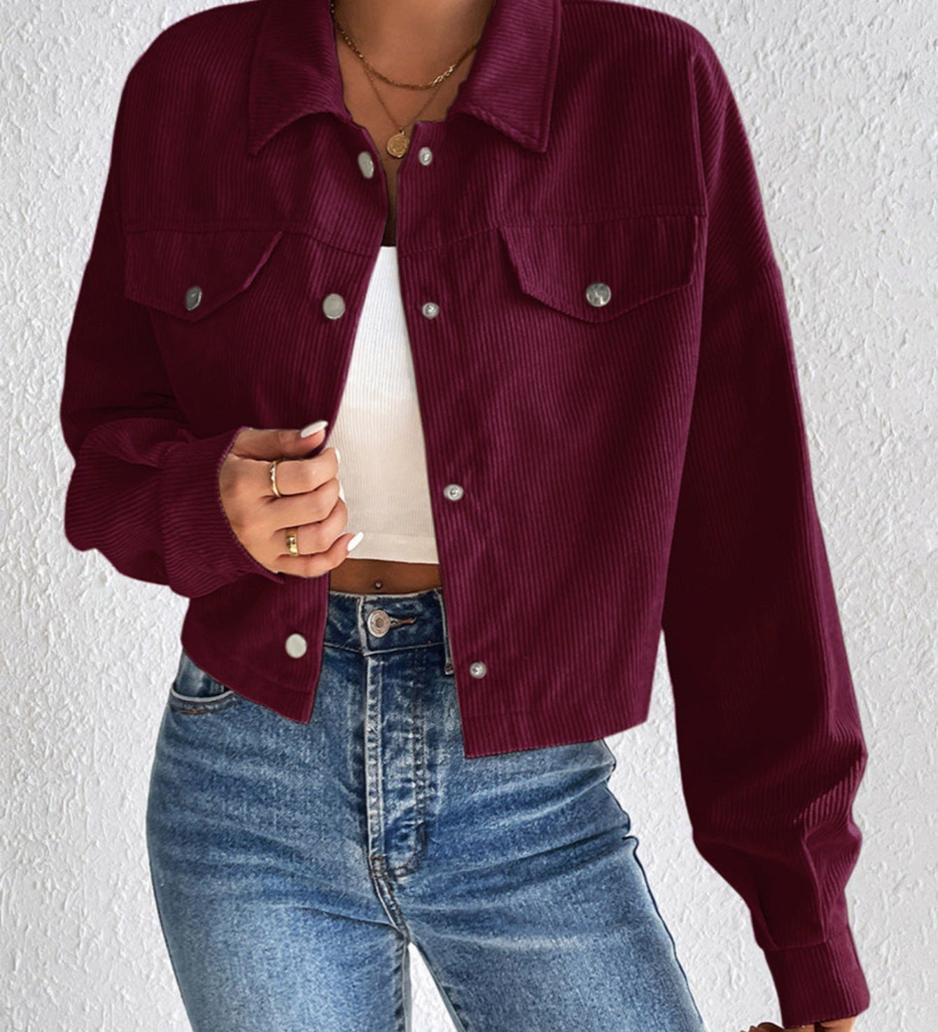 TALLULAH™ – Vintage Collared Button-Up Jacket