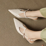 Authentic Noir Leather High Heels